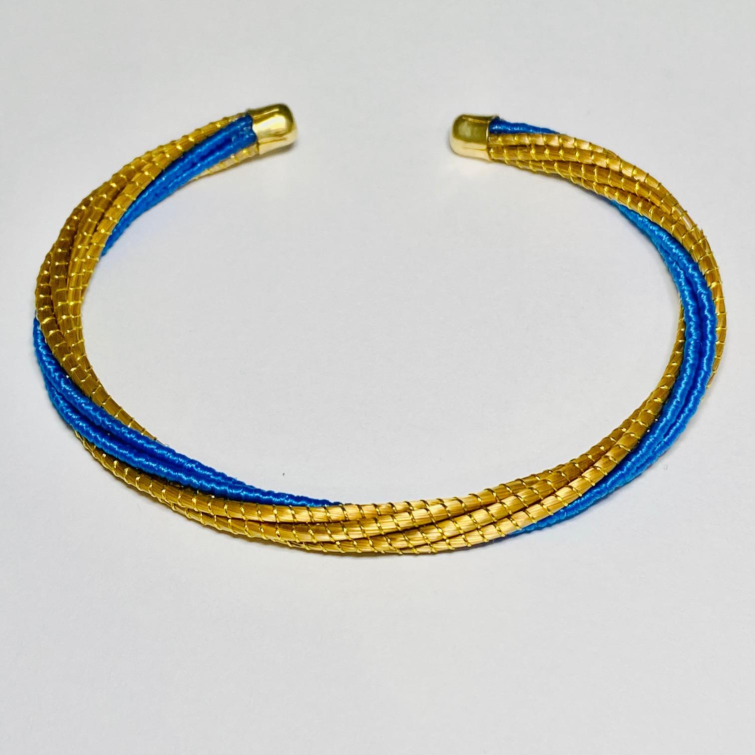 Bracelet P-20 or et turquoise