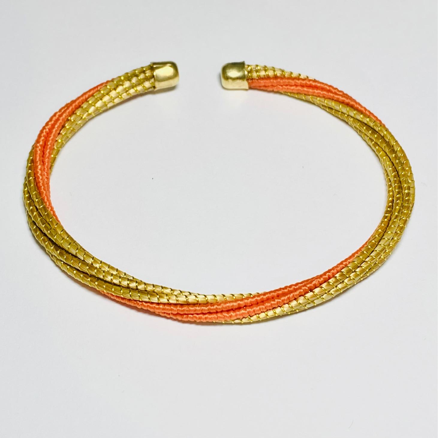 Bracelet P-20 or et orange