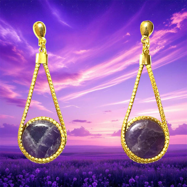 Boucles d'oreilles B-34 Améthyste
