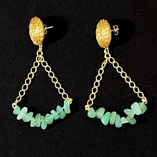 Boucles d'oreilles B-13 aventurine