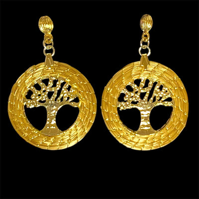 Boucles d'oreilles B-100 arbre de vie