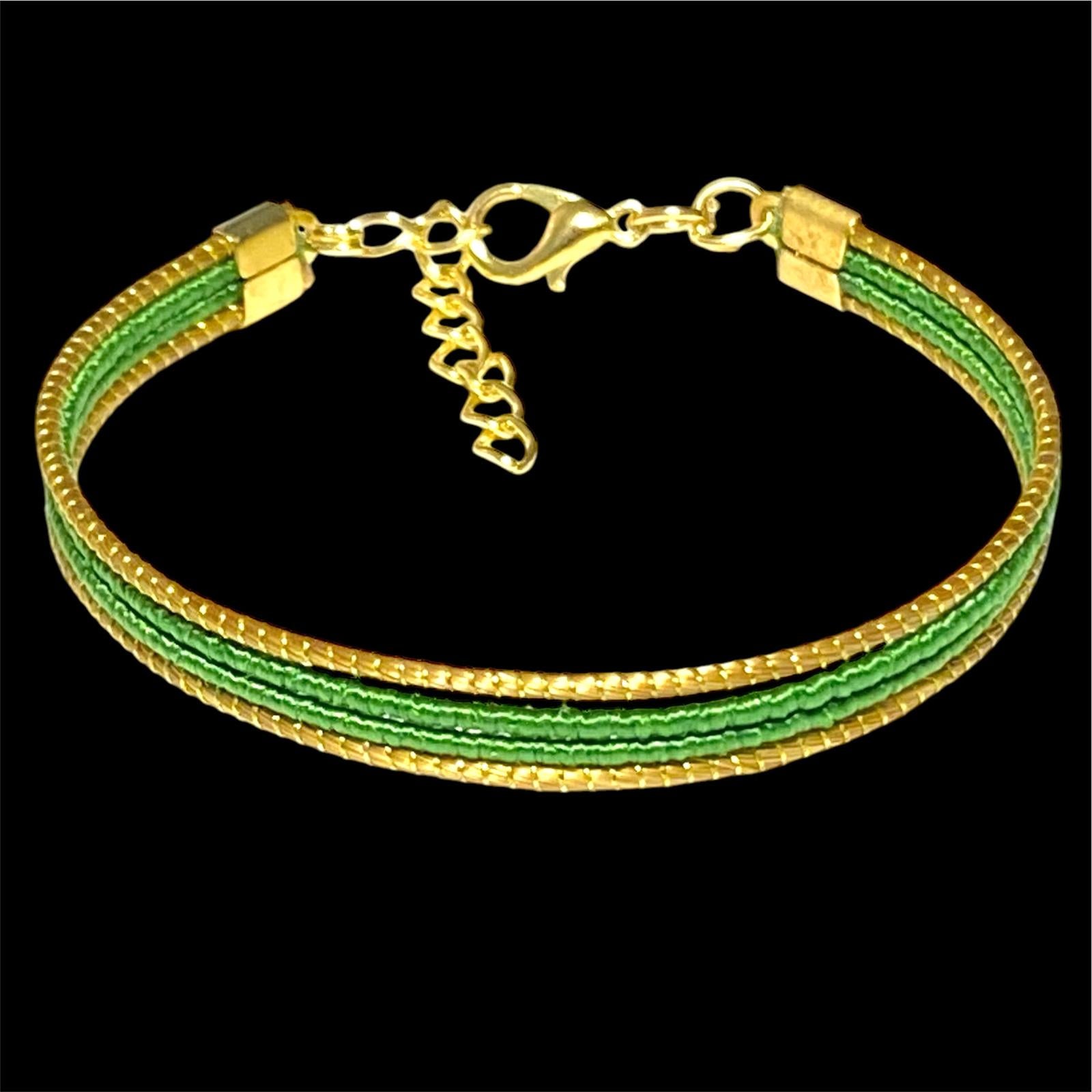 Bracelet fin P-01 vert