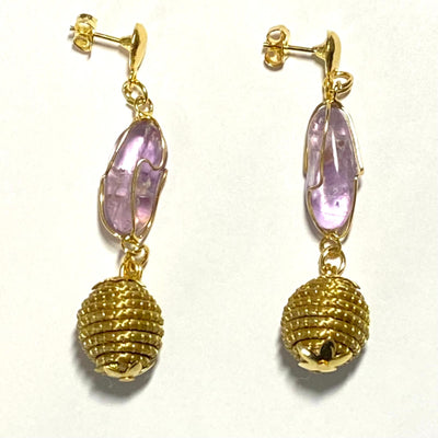 Boucles d'oreilles B-94 améthyste