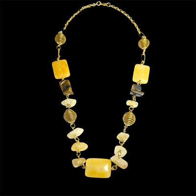 Collier CL-89 Jaspe jaune