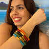 Bracelet PL-108 or et orange