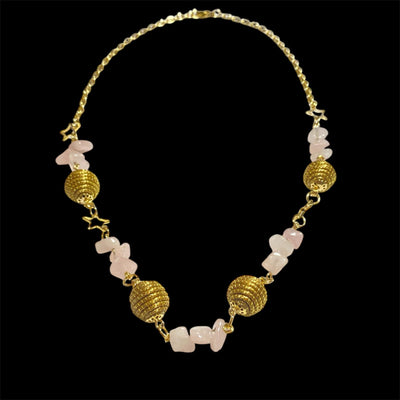 Collier CL-34 quartz rose