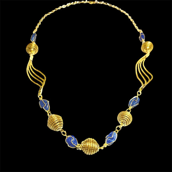 Collier  CL-49 quartz bleu