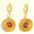 Boucles d'oreille B-82 agate de feu