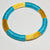 Bracelet PL-108 or et bleu turquoise