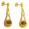 Boucles d´oreilles B-74 œil de tigre