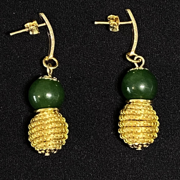 Boucles d´oreilles B-24 Quartz vert