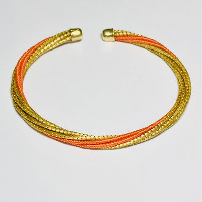 Bracelet P-20 or et orange