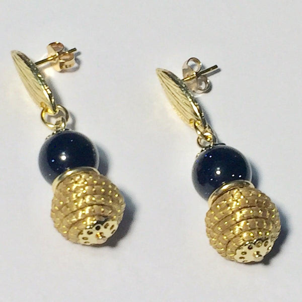 Boucles d´oreilles B-24 pierre d'étoiles