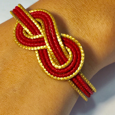 Bracelet PL-85 Or et rouge